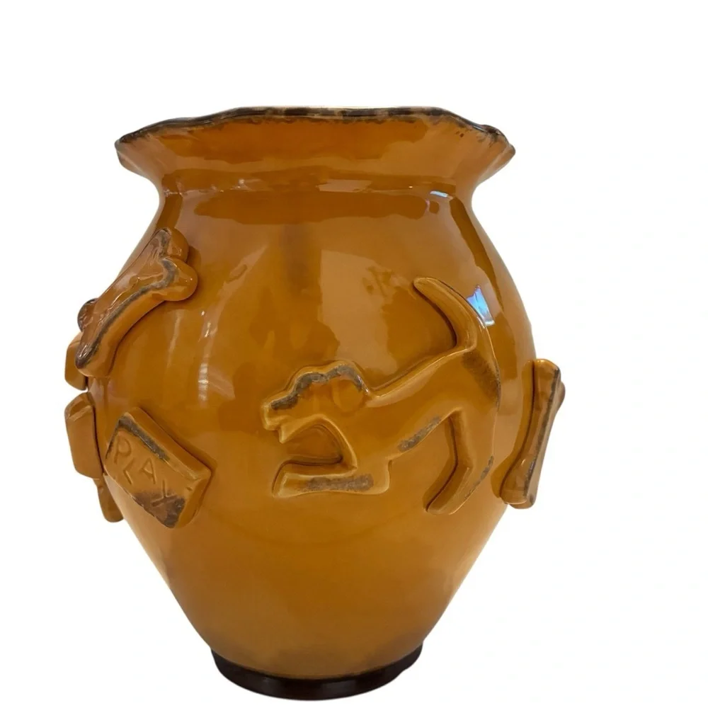 Carmel Ceramica Dog Treat Jar